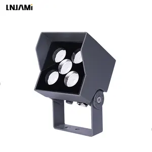 LNJAMI กันน้ํา IP66 LED โคมไฟฟลัดไลท์อาคารมินิสลิม RGB ไฟ LED น้ําท่วมสําหรับสวนอาคารภูมิทัศน์กลางแจ้ง