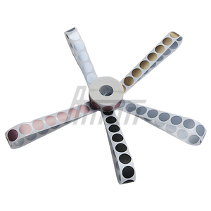 <b>Scratch</b> Off Sticker Round 20mm PET Anti-Counterfeit Label for Game Card Password Recharge Commercial Promotion - Product Image 1