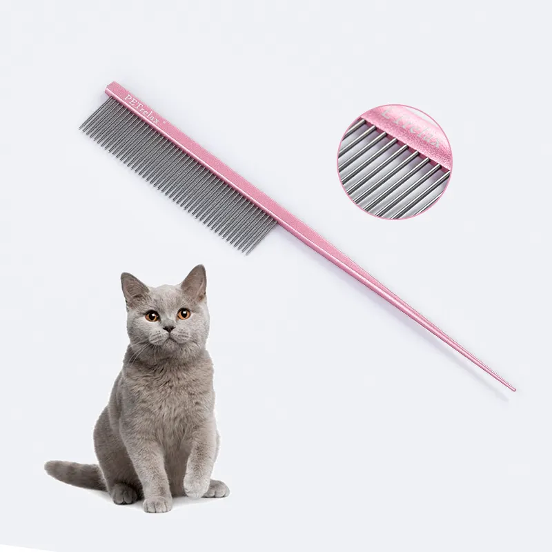 Nouveau peigne professionnel en aluminium pour animaux de compagnie léger et pratique peigne en métal pour épilateur pour toiletteur