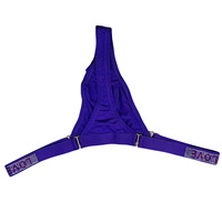 Slip string homme en nylon respirant à motif uni, taille basse, en maille de soie glacée, avec ajustement par boucle, modèle MT002