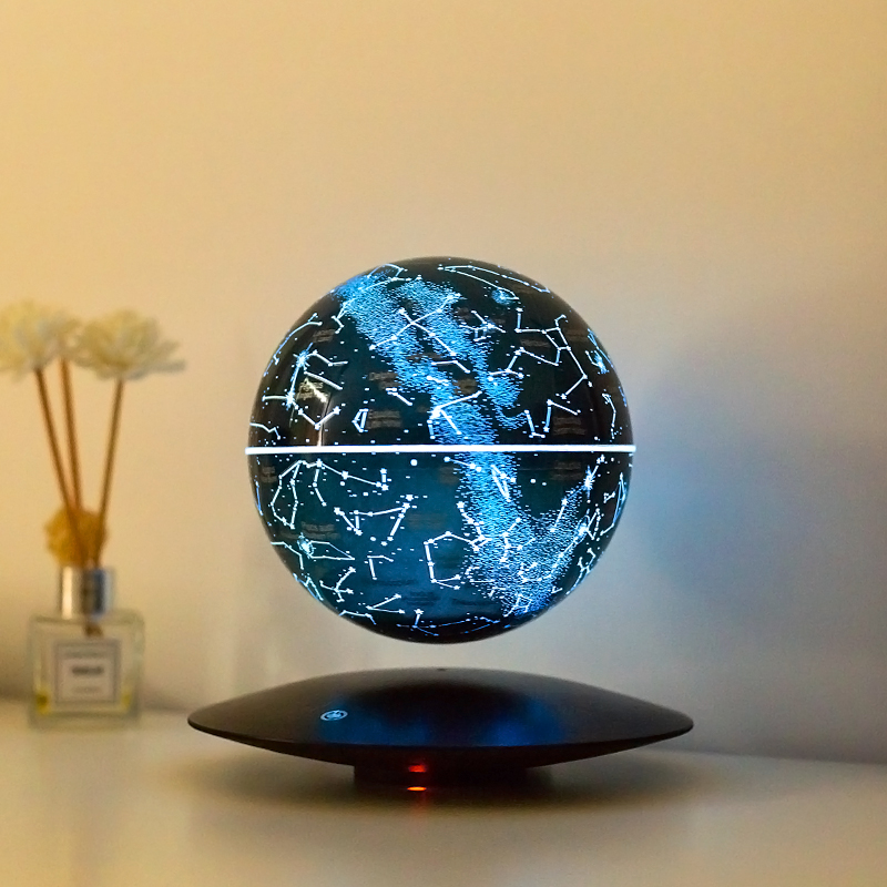 Amazon Best Seller RGB Led Bedroom Baby Night Rechargeable Touch Control 14cm Magnetic Levitation Star Starry  Bedroom Light