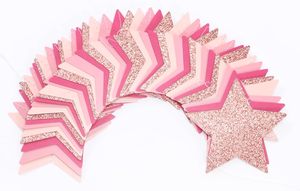 Guirnalda de Decoración para Fiestas en Rosa Intenso - Serpentinas Colgantes con Diseño de Estrellas Brillantes, para Cumpleaños, Bodas, Baby Showers - Product Image 3