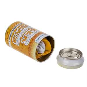 Hộp thiếc đựng tất hình lon bia, mẫu miễn phí bán buôn, tùy chỉnh - Product Image 3