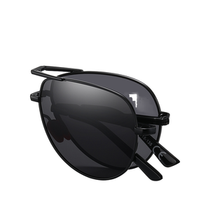 Lunettes de soleil polarisées photochromiques pliables carrées pour hommes, pour la conduite, protection solaire et anti-UV. - Product Image 1