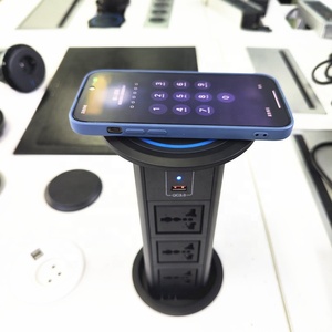 100mm bureau à domicile intelligent prise de courant universelle <span class=keywords><strong>plan</strong></span> de <span class=keywords><strong>travail</strong></span> de <span class=keywords><strong>cuisine</strong></span> motorisé prise de tour de levage électrique avec port USB-C - Product Image 4