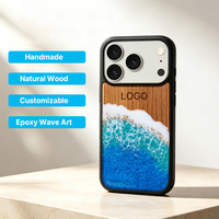 Coque de téléphone portable très vendue pour iPhone 18 Duo, anti-poussière, en bois massif naturel