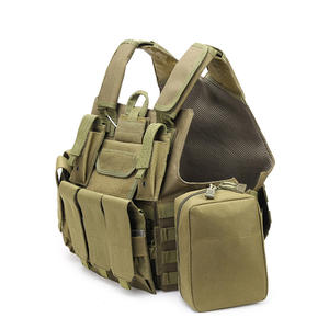 Gilet tattico da esterno canotta da 600D in tessuto <span class=keywords><strong>Oxford</strong></span> MOLLE mimetico gilet impermeabile da campo con chiusura a cerniera - Product Image 3