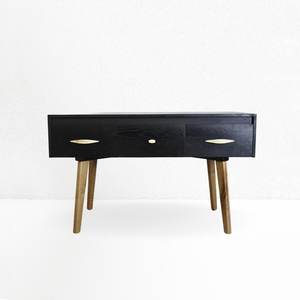 Vietnam Custom Made Living <b>Home</b> <b>Furniture</b> Black Acacia Solid Wood Sideboard Cabinet with 1 Shelf 2 Drawers - Product Image 5
