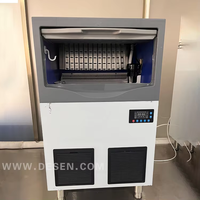 Fabricant de glace en forme de croissant de 400 lb par jour, refroidissement par air, stocke 300 lb de glace en forme de croissant pour les bars à café