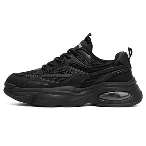 Men's Head Synthetic Leather Lace-Up Autumn 2025 New Breathable Mesh Lining PVC Outsole Thick-Soled <b>Sneakers</b> Casual Shoes Solid - Product Image 5