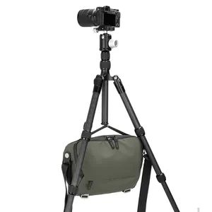 Aluminum Portable Tripod with Ball Head with Central Column for Phone and Camera Photography Equipment