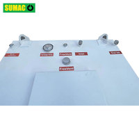 Réservoirs en acier réservoir d'essence diesel ibc réservoir 1000l 250 gallon cube réservoir de carburant de transfert hors sol