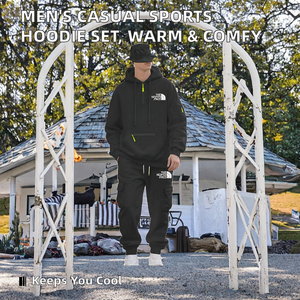 Conjunto Deportivo Informal para Hombre, para Actividades al Aire Libre, Fitness, Jogging, Tejido de Punto, Spandex/Algodón/Fibra de Bambú, Cálido, Transpirable, con Capucha, Sin Costuras - Product Image 2