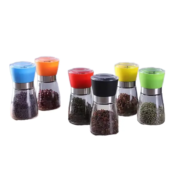 High Quality Salt and Pepper Mill with Plastic Lid Kitchen Utensils and Gadgets