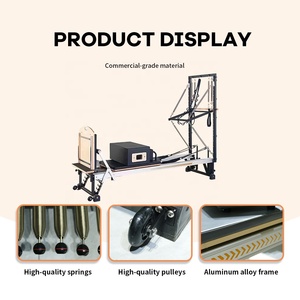 EdeFit <span class=keywords><strong>ED</strong></span>-P103 Reformer de Pilates Comercial de Aleación de Aluminio con Trapecio Ajustable para Estudio de Pilates y Uso Doméstico - Product Image 3