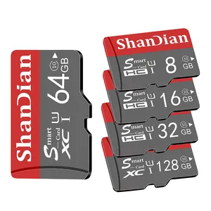 Мини-SD-карта SHAN DIAN, 128 ГБ, 64 ГБ, 32 ГБ, 16 ГБ, 8 ГБ, SD/TF смарт-карта памяти, флеш-накопитель для телефона и ПК