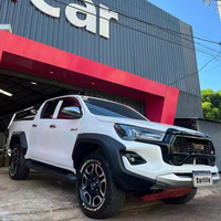 Kit Carrosserie Complet de Pare-chocs Rénové pour Toyota Hilux 2016-2019, Modernisation Style GR Sport 2025 avec Phares Intégrés.