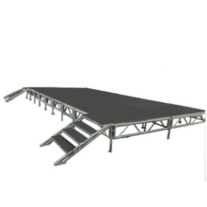 Plateformes de Scène en Aluminium, Scène Extérieure pour <span class=keywords><strong>Musique</strong></span>, Usine OEM/ODM Directe, Scène en Contreplaqué Préassemblée pour Concert - Product Image 1