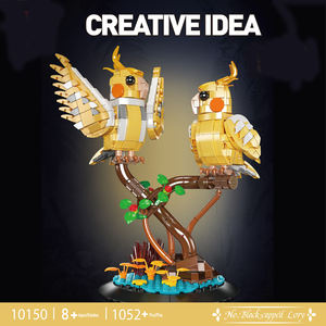 Hot Selling Black-Capped Lory Creatief Speelgoed Bouwstenen Moc Puzzel Klein Deeltjesblok Speelgoed Voor Kind Kerstcadeau - Product Image 2