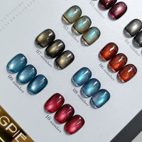 MIMAGPIE – Kit de vernis gel UV effet œil de chat 10 couleurs Moonlight, longue tenue, végétalien, non toxique, écologique, couleur verre de luxe pour nail art