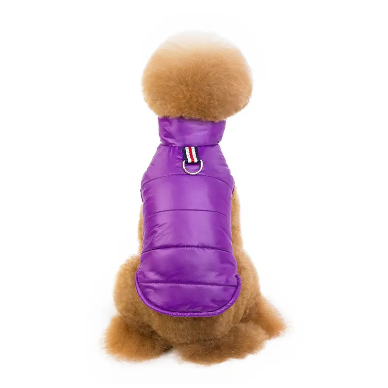 Nuovo Design giacca per cani a basso prezzo materiale brillante invernale cappotto per cani Extra caldo con cappuccio giacca per animali domestici vestiti