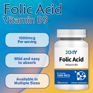 Folik asit kapsülleri Vitamin B9 doğal çok vitamini kapsülleri <span class=keywords><strong>DHA</strong></span> Omega takviyeleri 600mg folik asit kapsülleri - Product Image 4