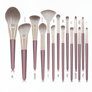 Set Completo de Brochas de Maquillaje de Belleza, 14 Piezas, Brochas de Maquillaje de Alta Calidad, Brocha para Polvo y Sombra de Ojos, Buena Calidad de Pelo Sintético - Product Image 2