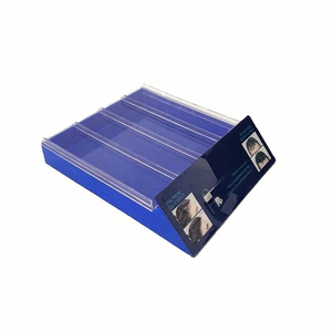 Acrylic retail store nail polish display <b>stand</b> cosmetic display rack with pusher system - Product Image 1