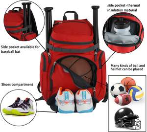 Sac à dos de sport décontracté avec fermeture éclair, échantillon gratuit, pour football, basketball, volleyball, avec logo - Product Image 3