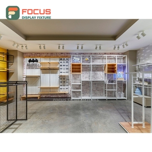 Sustainable Store Interior Chrome Metal <b>Wall</b> <b>Display</b> <b>Unit</b> Odm Supplier Fashion Store - Product Image 6