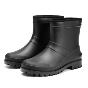 Adults High Quality Waterproof PVC Rubber Lining Steel Toe CE Certified Safety <strong>Wellington</strong> Rain <strong>Boots</strong> Summer Rain Shoes Unisex - Product Image 1