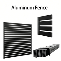 Panneau de clôture moderne en aluminium à lames orientables, thermolaqué, pour jardin et mur de séparation