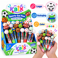 Stylo Gel Sportif KAIX avec Encre Gel Multicolore Rétractable, Logo Personnalisé Football Basketball, Grande Capacité d'Encre