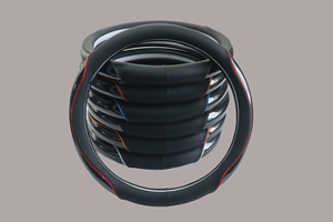 Funda de Cuero PVC para Volante de Coche, con Orificios de Ventilación, Transpirable, Protectora, Accesorios para el Interior del Coche - Product Image 4