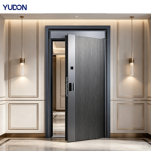 Porte blindée YUDON <span class=keywords><strong>DOR</strong></span>, anti-effraction, anti-rouille, pour appartement moderne, fabrication directe, portes de sécurité, porte extérieure de luxe - Product Image 2