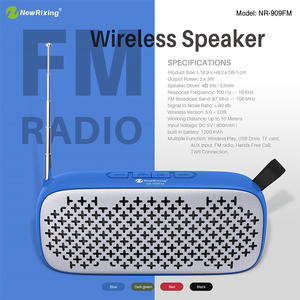 Radio NR909FM, Altavoz Inalámbrico Portátil de Alto Volumen para Exteriores, Nuevo Sistema de Audio de Regalo - Product Image 6