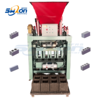 Machine semi-automatique à vibration pour la fabrication de briques en ciment, personnalisable, pour pavés/blocs emboîtables/blocs creux, best-seller