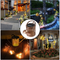 Guirlande Lumineuse Solaire Bouilloire d'Arrosage pour Jardin, Extérieur, Pelouse, Paysage et Décoration Nocturne