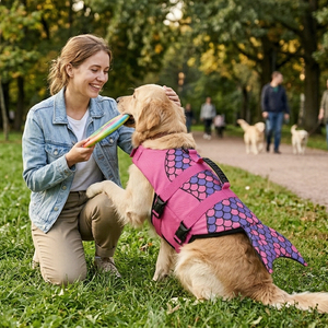 Nuevo Chaleco Salvavidas para Perros con Diseño de Sirena, Alta Flotabilidad, Asa de Rescate Reforzada, Secado Rápido y Liberación Rápida - Product Image 5