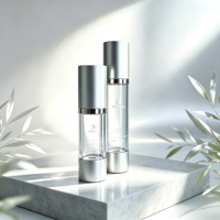 Vente en gros de flacons pulvérisateurs AS de qualité supérieure, 30 ml, 50 ml, emballage en plastique, conteneur cosmétique pour soins de la peau, en stock