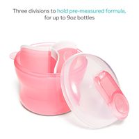 Distributeur de formule rotatif portable à 3 compartiments, moulé par injection, sans BPA, en PP de qualité alimentaire scellé, conteneur à collation multicolore