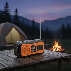 CE-gecertificeerde waterdichte campingradio, draagbare AM/FM oplaadbare <span class=keywords><strong>radio</strong></span> voor buitenactiviteiten zoals wandelen - Product Image 2