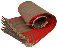 Bande transporteuse en maille de fibre de verre enduite de PTFE haute performance, longue durée de vie, résistante aux hautes températures