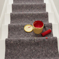 Tapis de protection en polaire pour la peinture et les projets de bricolage, alternative au toile de protection résistante à l'eau pour la sécurité des sols en bois dur et en carrelage