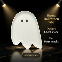 Nouvelles assiettes à dîner en mélamine de forme irrégulière, parfaites pour Halloween et les fêtes