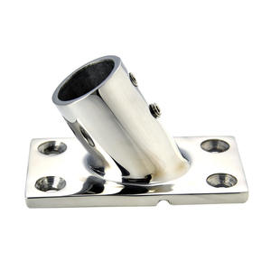 Base de Tubo Cuadrado de Acero Inoxidable de 25 mm, Accesorios de Herraje para Barcos y Yates - Product Image 1