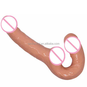 Fabrieksprijs Dubbel Hoofd Strapless <span class=keywords><strong>Dildo</strong></span> Lange Gelei Realistische Einde Flexibele Grote Penis Voor Vrouwen Masturbator Seksspeeltjes Lesbisch - Product Image 1
