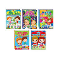 Libro de Palabras Educativas para el Día a Día Estilo Edicart con Cubierta Acolchada de Espuma, Colorido para Niños, 5 Artículos, 24 Páginas, Hecho en Italia
