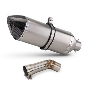 Tubo de Escape Modificado de Acero Inoxidable para Motocicleta Yamaha <span class=keywords><strong>FZ8</strong></span> FZ8N FZ8S, Conexió<span class=keywords><strong>n</strong></span> de 51 mm para Silenciador con DB Killer - Product Image 1