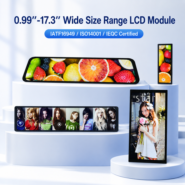 WeiTai Custom TFT LCD Display Module with Multiple Resolutions (0.99''-17.3") and Operating Temp -35℃ to 80℃